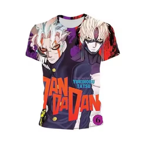 Anime Dan Da Dan (Dandadan) 3D Print T-Shirt Men Women Casual Short Sleeve Graphic Tees Momo Ayase K