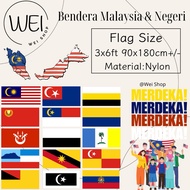 [Stock Malaysia] Bendera Malaysia & Bendera Negeri 90x180cm 3x6ft #flag #bendera #3x6 #国旗