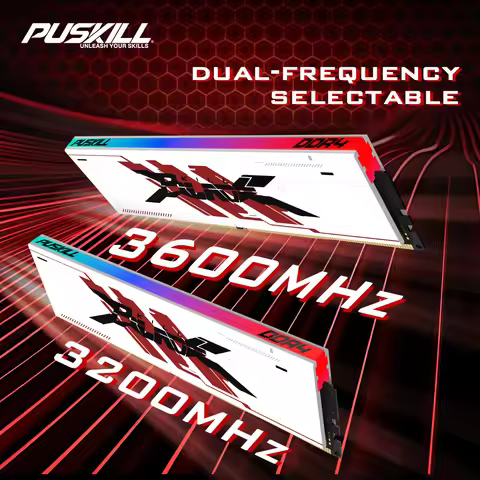 PUSKILL RGB DDR4 Memoria RAM 16GB 8GB 3600MHz 3200MHz UDIMM Desktop Gaming Memory