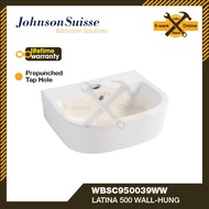 Johnson Suisse Basin Latina 500 Wall Hung Basin Toilet Sink Basin Set Bathroom Basin Set Toilet Basi