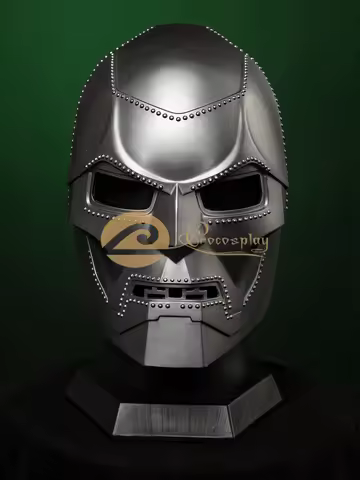 Victor von Doom Cosplay Mask Dark Grey Resin Role Play Prop Accessory for Adult C09224