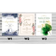 Personalized Wedding Invitation Kad Kahwin | Free Layout Design