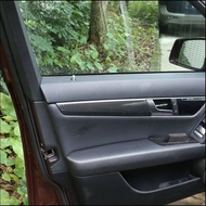 Carbon Fiber Car Interior Door Handle Panel Strips Cover Trim for Mercedes Benz C Class W204 C180 C2