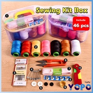 YoPo Sewing Kit Box Set Household Sewing Tools Portable Sewing Kit 10 in 1 Random Color