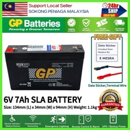 ORIGINAL GP 6V 7Ah Rechargeable Sealed Lead Acid Battery - GPP645 GP Back Up Battery 6V7AH Rechargea