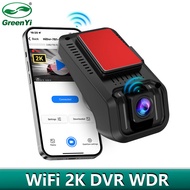 2K WiFi Full HD รถ DVR Dash Cam เครื่องบันทึกวิดีโอ APP ควบคุม 24H ที่จอดรถการบันทึก LOOP Night Visi