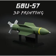 US GBU-57 Ground Penetrating Missile 3D Printed Model Military Weapon Equipment Military Fan Ornamen