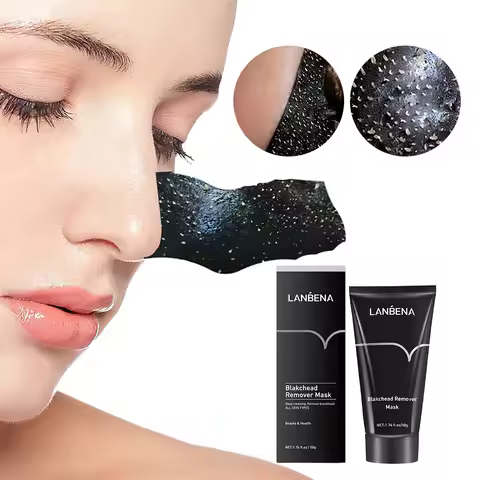 LANBENA Remove Blackhead Face Mask Shrinking Pore Deep Cleaning Nose Facial Mask Improve Rough Acne 