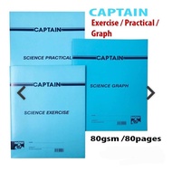 Captain Science Pratical / Science Graph / Science Exercise A4 80gsm 80pg