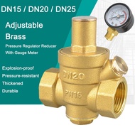 DN15/DN20/DN25 Adjustable Brass Water Pressure Regulator Valve Reducing Reducer Valve Relief Valve