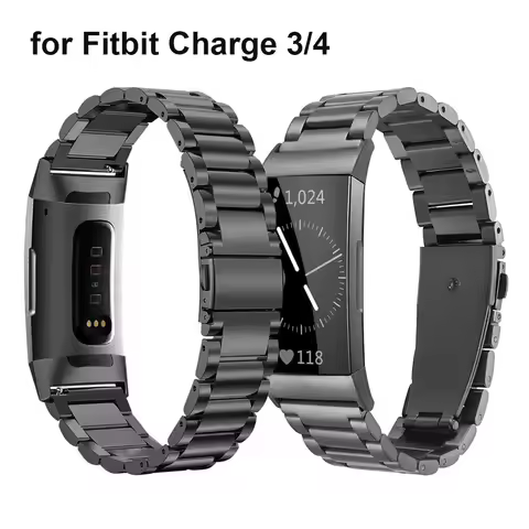 Stainless Steel Watchband Strap for Fitbit Charge 5 / Fitbit Charge 4 / Charge 3 SE Bands Metal Repl