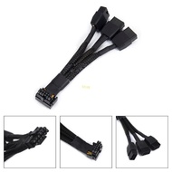 BT 12cm 4 72in 16 Pin to 3x8Pin Adapter Power Cables 16Pin to 3x8Pin Power Cord PCIE 5 0 Graphics Ca