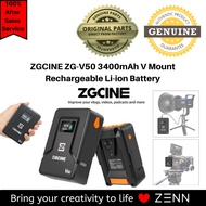 ZGCINE ZG-V99/ZGCINE ZG-V50 V50 V Mount Rechargeable Li-ion Battery 3400mAh Powerbank For Charging