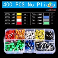 Ferrules Insulated Terminal Block Connector Cable 400 PCS E0506 E0508 E7508 E1008 E1510 E2512 E4012 