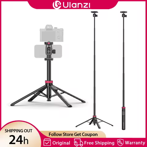 Ulanzi MT44B 1.5M 2-in-1 Selfie Stick Tripod Stand Remote Control Phone Tripod for Iphone 17 16 Andr