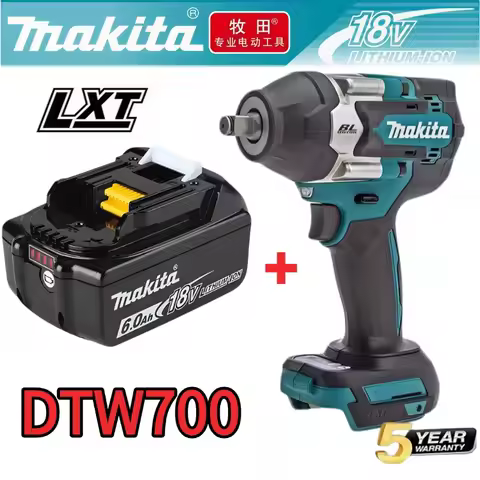 Original Makita DTW700 18V Brushless Impact Wrench 700Nm Max Torque 4-Speed Control Heavy Duty Profe