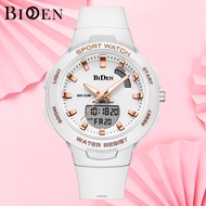 BIDEN Jam Tangan Wanita Original Tahan Air Analog-Digital LED Multi Fungsi Fashion Elegan Cewe Jam