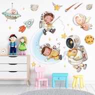 wallpaper dinding kamar tidur anak2 luar angkasa dekorasi wallpaper &amp; stiker dinding