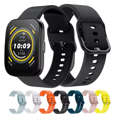 Bip 5 Strap for Amazfit bip 5 Band Smart watch Silicone Bracelet Replacement Accessories 22mm Belt W