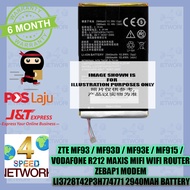 ZTE MF93 MF93D MF93E MF915 VODAFONE R212 Maxis 4G MIFI ROUTER ZEBAP1 modem Li3728T42P3h774771 916 Ba