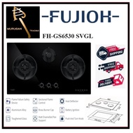 FUJIOH FH-GS6530 SVGL BLACK GLASS GAS HOB WITH 3 DIFFERENT BURNER SIZE - 1 YEAR FUJIOH WARRANTY + FREE DELIVERY