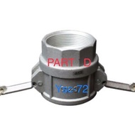 Stainless Steel Camlock Couplings SUS 316 PART D 4'' TO 6''( FEMALE THREAD COUPLER )