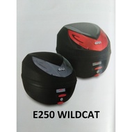 GIVI MONOLOCK TOP CASE BOX E250 E250N WILDCAT BLACK NEW 