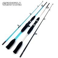2Pcs/Set New Ultralight Carbon Fiber Fly Casting Spinning Fishing Rod Hand Lure Feeder Fishing Tackle Travel Surf 1.5M 1.8M