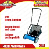 CRESTON Push Lawn Mower with Grass Catcher CM115 - BUILDMATE -