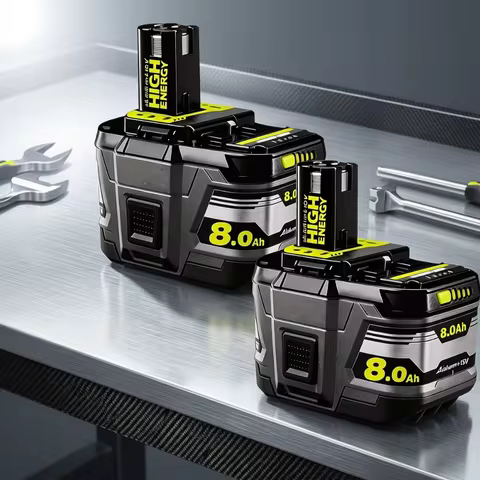 18V Li-ion Battery For RYOBI One+ (P108/P107/P104) 8.0Ah Options EU/UK/USA Stock Compatible With For