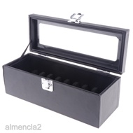 10/20 Slots PU Leather Bangle Organizer Display Jewelry Box Tray with Lock