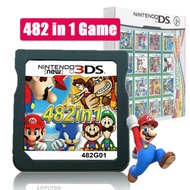 2DS 3DS NDS NDSL NDSI 1 video game card cartridge 482 games in the console