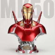 漫威復仇者聯盟 MK50鋼鐵俠手辦模型半身胸像GK樹脂反浩克MK46