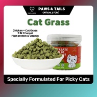 【PAWS&TAILS】 Cat Grass Granules effectively cleans the hair in the cat's belly 80g ( Ready Stock)