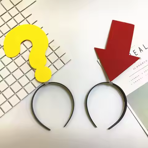 Red Arrow Headband Halloween Party Funny Cute Hairband Trick Props Hairband Arrow Symbol Decoration 