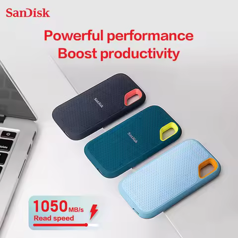 SanDisk Extreme Portable SSD E61 High Speed USB3.2 500GB 1TB 2TB 4TB Type C Read Speed up to 1050MB/