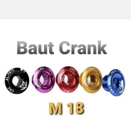 M18 HT2 Crank Arm Bolt Crank Cover Crank Fixie Crank Basikal