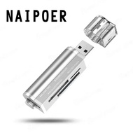 [Ready Stock] Multifunctional 4 in 1 Memory Card Reader USB 2.0 Adapter (Support MicroSD/TF/M2)