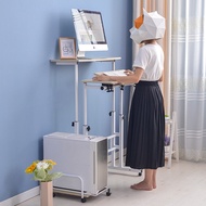 [💯SG READY STOCK] Standing Desk Laptop Computer Stand Cart Mobile Height Adjustable Stand Table Office and Home