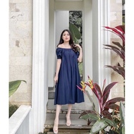 JENI SABRINA JUMBO/ DRESS LATEST DRESS KOREAN/ DRESS 90S DRESS LONG MIDI DRESSWanita