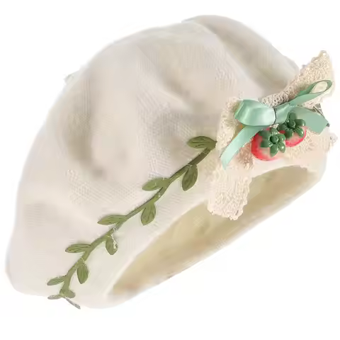 Strawberry Beret Hat for Women Girls Sweet Kawaii Woolen Caps Party Daily Life Fashionable Ladies Ac