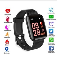 116 plus Smart Watch Heart Rate Blood Pressure Waterproof Smart Bracelet