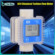 【ราคาถูก】 ดิจิตอลเครื่องวัดการไหลของกังหัน Gauge น้ำมันก๊าดดีเซลน้ำการใช้ Flow Meter 10-120L/MIN Liquid Meter