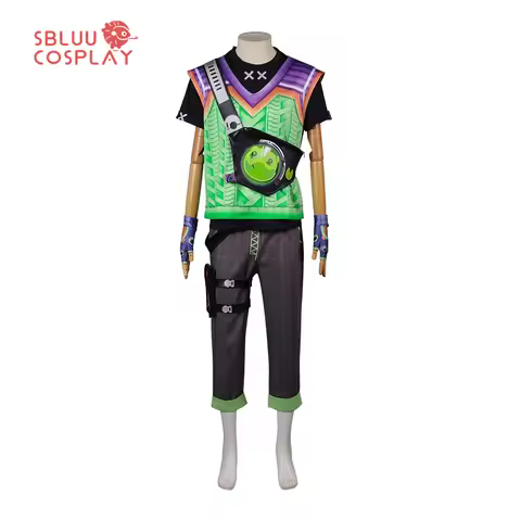 SBluuCosplay Game Valorant Gekko Cosplay Costume Halloween Carnival Party Outfit
