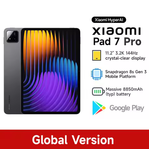 Global Version Xiaomi Pad 7 Pro 128GB 256GB 512GB Snapdragon 8s Gen 3 11.2" 3.2K 144Hz Screen 8850mA