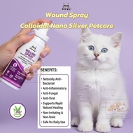 Petku Nano Silver Wound Spray 60ml for Cats & Dogs | Pet Skin & Wound Care