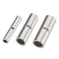 Baomain 75pcs Copper Metal Uninsulated Wire Ferrule Cable Crimp Terminals Butt Connector 10-12 AWG (