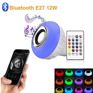 Wireless Bluetooth Speaker With LED Light RGBW E27 12W RGBW E27 Smart LED Music Light Bulb