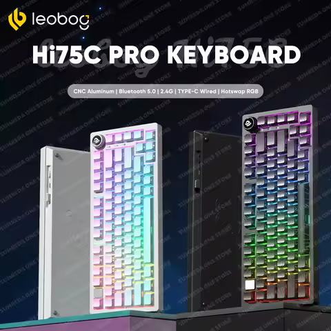 Leobog Hi75C Hi75 Hi75C Pro Aluminum Wireless Custom Mechanical Keyboard Kit Gaming Bluetooth 2.4G W