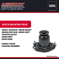 Shock Mounting Rear Mitoyo 48401-32020-M & 48403-32010-M Toyota Altis 2000-2007